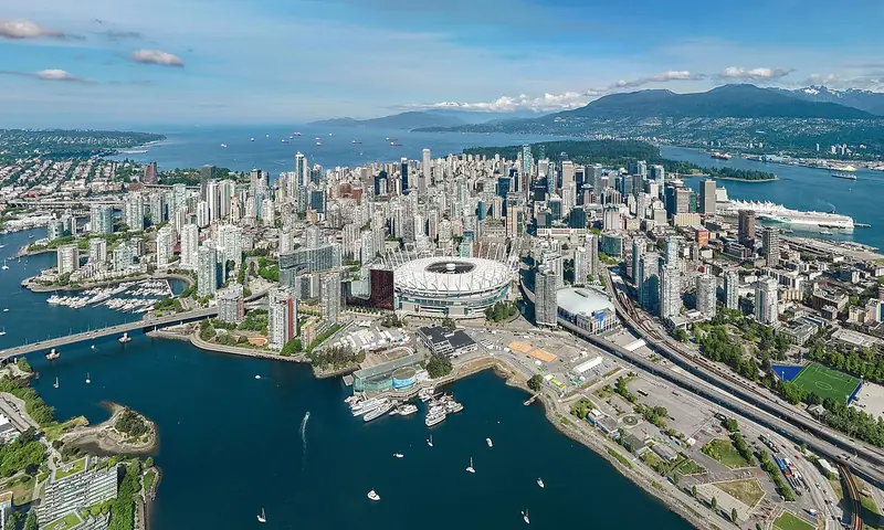 Vancouver skyline and waterfront, Canada